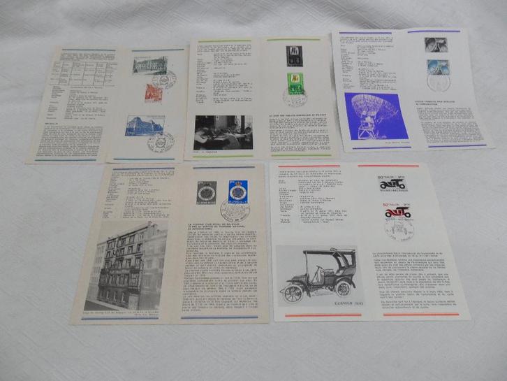 Voorverkoop 5 vellen postzegels uit 1971, Postzegels en Munten, Postzegels | Europa | België, Gestempeld, Europa, Ophalen of Verzenden