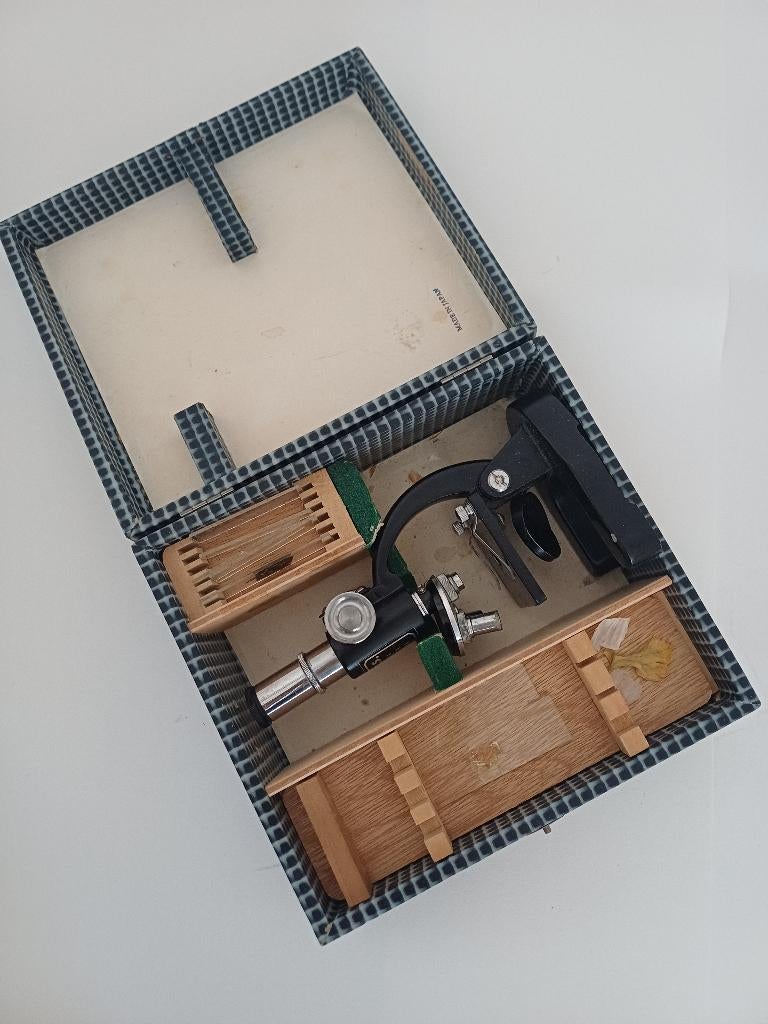 Japanse vintage microscoop, Ophalen of Verzenden, Gebruikt, Minder dan 400x, Biologische microscoop