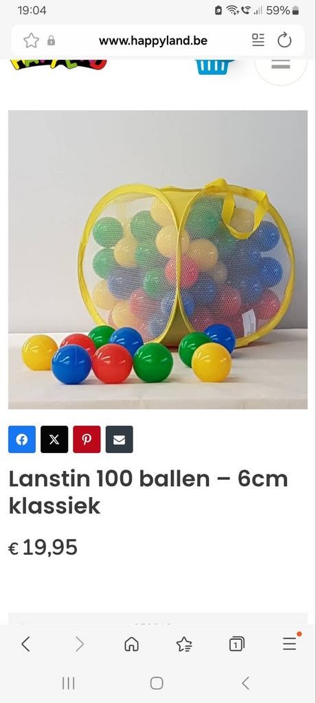Plastic ballen voor ballenbad, Ophalen