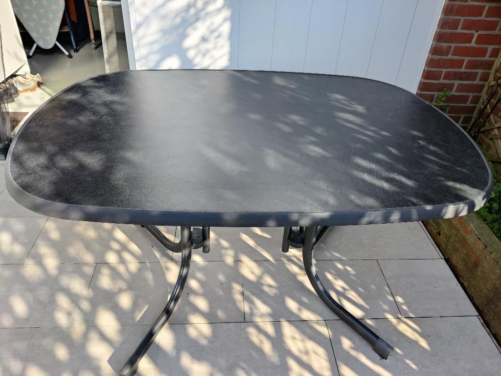 Tuintafel, Tuin en Terras, Tuintafels, Ophalen, Zo goed als nieuw, Ovaal, Kunststof