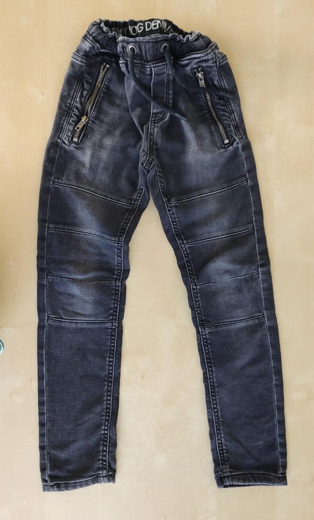 Zwart-grijze jog denim jeans C&A, maat 128, Kinderen en Baby's, Kinderkleding | Maat 128, Gebruikt, Jongen, Broek, Ophalen of Verzenden