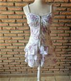 (53)- robe femme t.38 rose et blanche, Maat 38/40 (M), Ophalen of Verzenden, Zo goed als nieuw, Roze