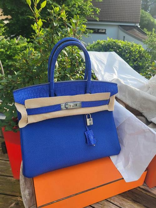 Hermes Birkin Touch 30 Alli/ Bleu Royal, Bijoux, Sacs & Beauté, Sacs | Sacs Femme, Neuf, Sac à main