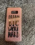 Dream Big Work Hard roze glitter hoesje Samsung Galaxy S8, Enlèvement ou Envoi