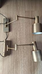 Wandlamp (2) in messing finish (Kwantum, merk Nordin), Ophalen, Gebruikt, Metaal