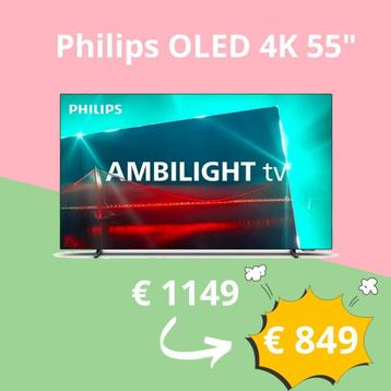 Philips 55” OLED 4K Ambilight TV 55OLED708/12 (2023) beschikbaar voor biedingen