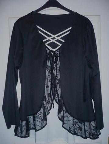 Zwart bloesje (2 in 1) - maat XXL - NIEUW !!! beschikbaar voor biedingen
