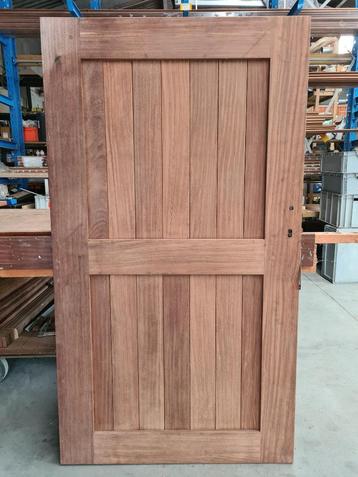 Tuindeur poort in afrormosia hardhout 100 x 180cm  beschikbaar voor biedingen