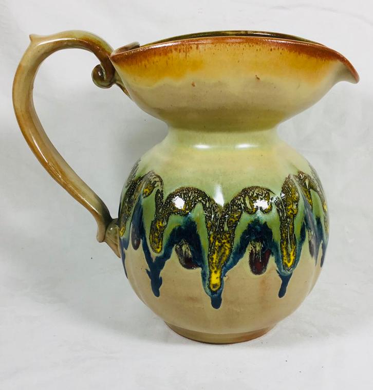 FT Deruta Italy vintage design keramiek vaas 70’s, Antiek en Kunst, Antiek | Vazen, Ophalen of Verzenden