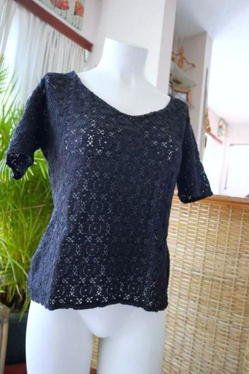 leuk licht transparant zwart Kookai T-shirt, Kleding | Dames, T-shirts, Gedragen, Maat 38/40 (M), Zwart, Korte mouw, Ophalen of Verzenden