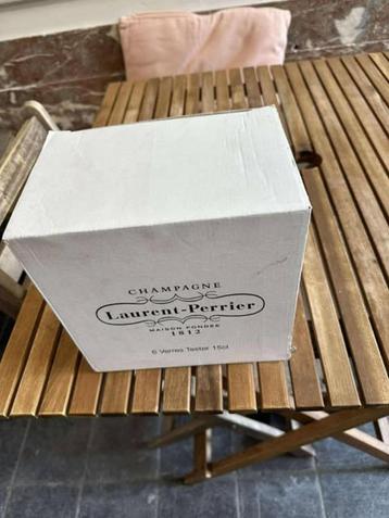 6 coupes de champagne Laurent Perrier dans un coffret, Neuf, Laurent@perrier, Enlèvement ou Envoi, Laurent perrier