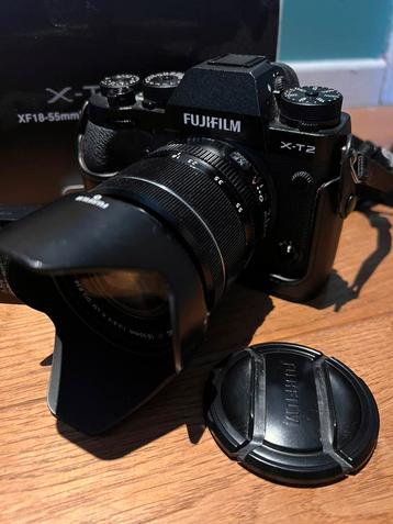 Fuji X-T2 + XF 18-55 2.8-4 + poignée alim. et accessoires, Moins de 4 fois, Compact, Enlèvement, Utilisé