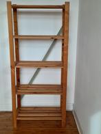 Massief houten plank met 6 niveaus - open structuur, Met plank(en), Zo goed als nieuw, 25 tot 50 cm, 50 tot 100 cm
