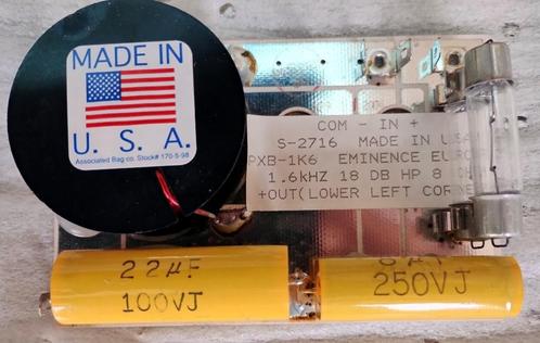 Scheidingfilter Eminence PXB-1k6 - nieuw in de doos €29,00., Elektronische apparatuur, Onderdelen en Toebehoren, Nieuw, Verzenden