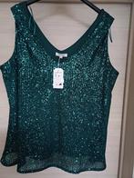 Paprika feesttopje groen pailletten met label Mt50, Kleding | Dames, Grote Maten, Paprika, Ophalen of Verzenden, Groen, Shirt of Top