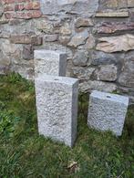 Eléments de fontaine en pierre triple en forme de vague – gr, Zo goed als nieuw, Ophalen, Fontein, Hardsteen
