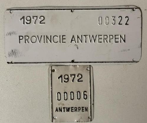 Speciale Taksplaten uit Antwerpen Fietsplaat nummerplaat, Antiek en Kunst, Curiosa en Brocante, Ophalen of Verzenden