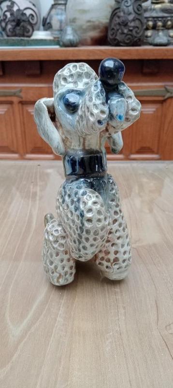 Rare caniche en grès Guérin de Bouffioulx - Grès plein, Enlèvement ou Envoi