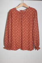 bruin bloesje met lange mouwen van Blue Bay maat 140, Kinderen en Baby's, Kinderkleding | Maat 140, Gebruikt, Meisje, Ophalen of Verzenden
