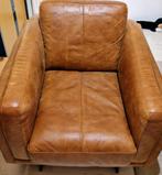Zetel (echt leder), Huis en Inrichting, Fauteuils, Ophalen, Zo goed als nieuw