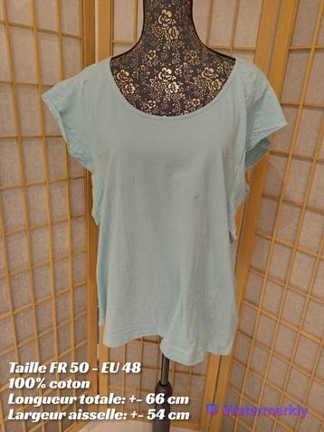 Top turquoise Taille FR 50 - EU 48