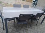 Table, 6 chaises et parasol, Jardin & Terrasse, Enlèvement, Utilisé