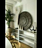 Magnifique buffet/table d'appoint design en marbre arabescat, Maison & Meubles, Armoires | Dressoirs, Comme neuf, Enlèvement ou Envoi