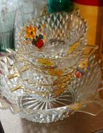 Glazen kom en 6 kommetjes Made in italy, Huis en Inrichting, Keuken | Servies, Ophalen of Verzenden, Glas