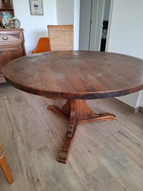 Gratis, Huis en Inrichting, Stoelen, Gebruikt, Vier, Hout, Bruin, Ophalen