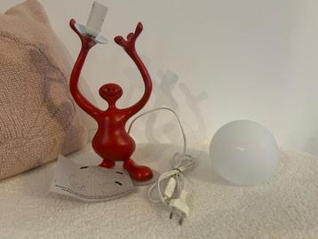Smile Tafellamp red By Ruggiu Lightning *vintage* nieuw beschikbaar voor biedingen
