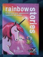 Nieuw partygame Rainbow stories, 50 leuke verhaalkaarten, 8+, Hobby en Vrije tijd, Gezelschapsspellen | Kaartspellen, Ophalen of Verzenden