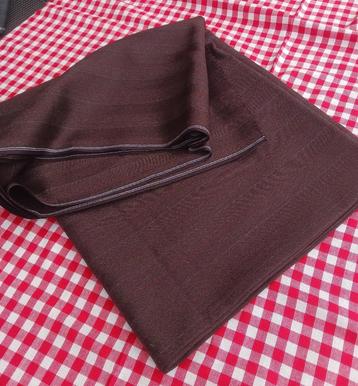 Antieke wollen stof – bruin met strepen﻿ beschikbaar voor biedingen