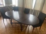Donkerbruine mahoniehouten tafel - 160 x 110 x 72 cm, Ophalen, Gebruikt, 100 tot 150 cm, Vijf personen of meer