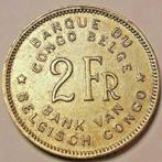 Muntstuk 2 Franken Belgisch Congo 1947 zelden stuk, Postzegels en Munten, Munten | Afrika, Ophalen of Verzenden, Losse munt