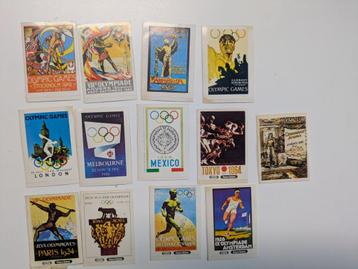 OLYMPISCHE SPELEN 13X STICKERS BIFI  EN  GEN.CHOCOLATE beschikbaar voor biedingen