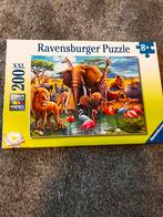 Puzzel Savanne dieren - Ravensburger - 200 stukjes, Enlèvement, Moins de 500 pièces, Utilisé, Puzzle