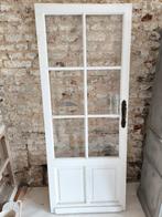 Ancienne porte vitrée avec poignée 82,5cm sur 2m06cm, Bricolage & Construction, Utilisé