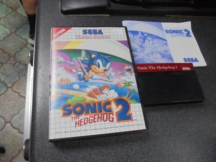 Sega Master System Sonic The Hedgehog 2 (CIB), Games en Spelcomputers, Games | Sega, Gebruikt, Master System, 1 speler, Ophalen of Verzenden