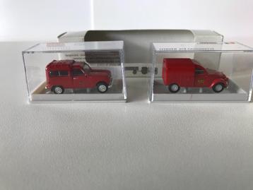 BREKINA - RENAULT R4 - CITROËN 2CV - POSTE BELGE - 1:87, Envoi, Neuf, Voiture, Brekina