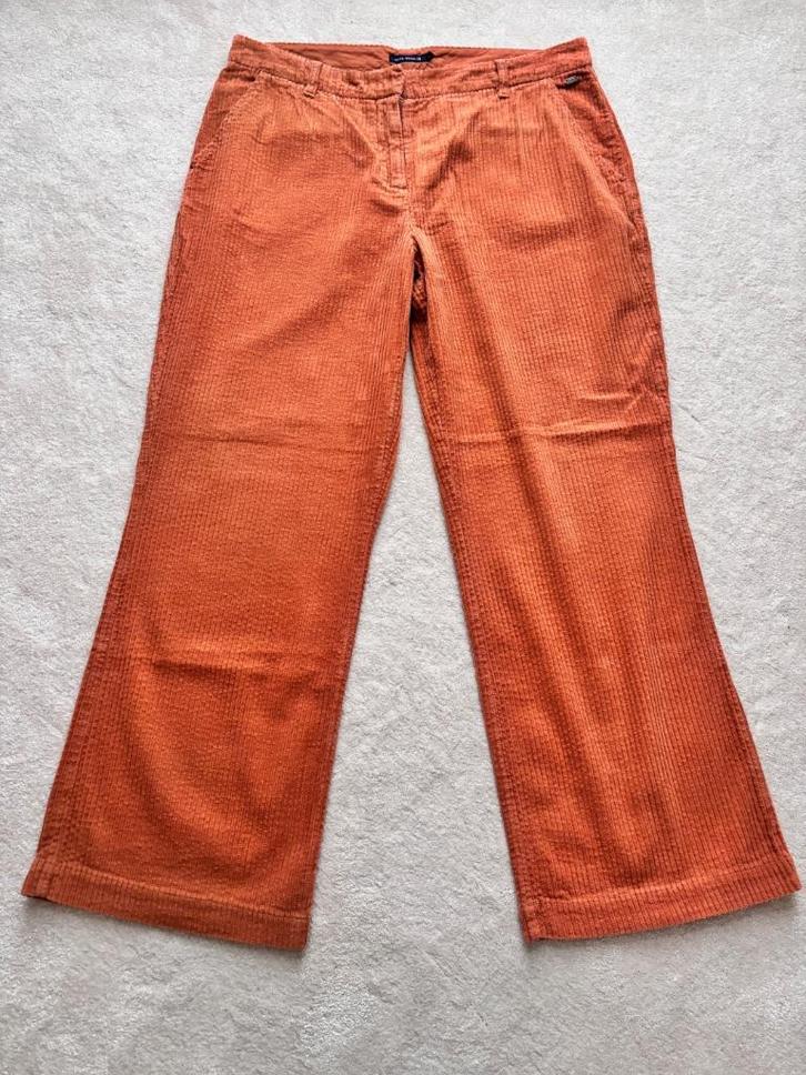 Broek velour River Woods mt 44 ( roestbruin), Kleding | Dames, Broeken en Pantalons, Gedragen, Maat 42/44 (L), Overige kleuren