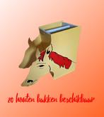 Draagbakken in Hout met Paardenkop, Diversen, Ophalen, Gebruikt