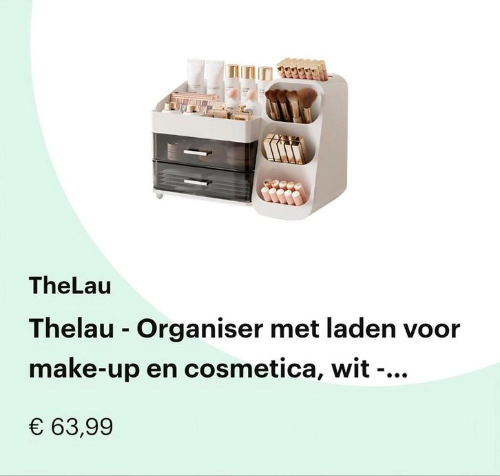TheLau make-up organizer nieuw, Bijoux, Sacs & Beauté, Beauté | Cosmétiques & Maquillage, Neuf, Accessoires, Enlèvement ou Envoi