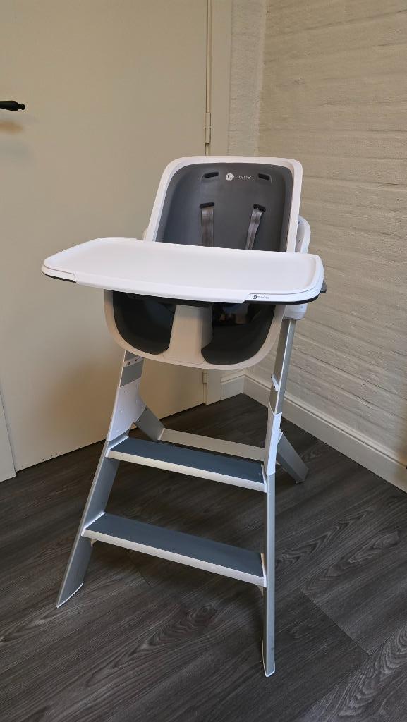 4moms high chair eetstoel, Enfants & Bébés, Chaises pour enfants, Comme neuf, Autres types, Plateau amovible, Ceinture(s), Enlèvement