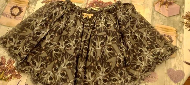 tule rok met poezen H&M maat 128, Kinderen en Baby's, Kinderkleding | Maat 128, Zo goed als nieuw, Meisje, Jurk of Rok, Ophalen of Verzenden