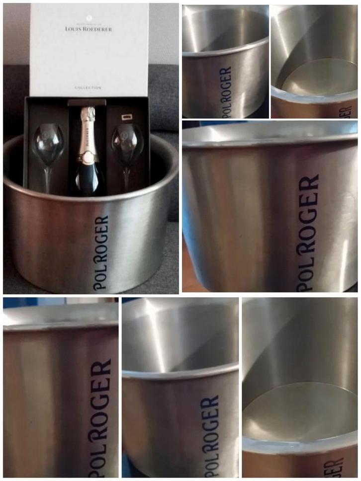 🥳 EXCEPTIONNEL "POL ROGER" GRANDE VASQUE à 🥂 CHAMPAGNE 🍸, Verzamelen, Wijnen, Zo goed als nieuw, Champagne, Vol, Ophalen