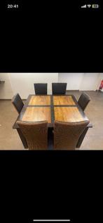 Eettafel met 6 stoelen, Huis en Inrichting, Tafels | Eettafels, Gebruikt, Ophalen of Verzenden