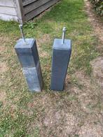 2x betonpoer antraciet, Tuin en Terras, Overkappingen, Ophalen, Zo goed als nieuw