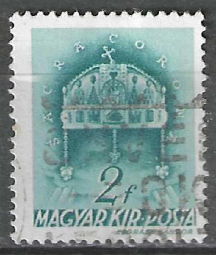 Hongarije 1939 - Yvert 525 - Stefanskroon - 2 fi. (ST), Postzegels en Munten, Postzegels | Europa | Hongarije, Verzenden