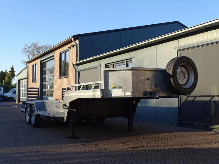 kuiper 8 Tons Be Oplegger 670x195 laadvloerhoogte 50 cm, Auto's, Vrachtwagens, Aanhangers en Opleggers, Overige brandstoffen, Zilver of Grijs