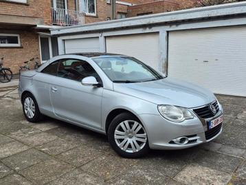 Volkswagen EOS 2.0 FSI, Auto's, Volkswagen, Parkeersensor, 110 kW, Cabriolet, Leder